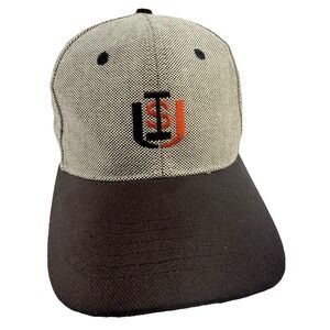 Idaho State University Vintage ISU Ball Cap Brown With Micro Check Embroid Logo
